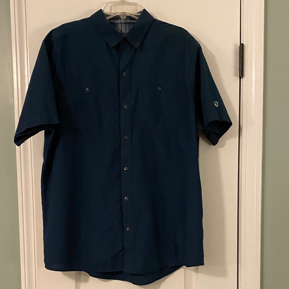 Kuhl Men's Dark Blue Casual Button Down Shirt